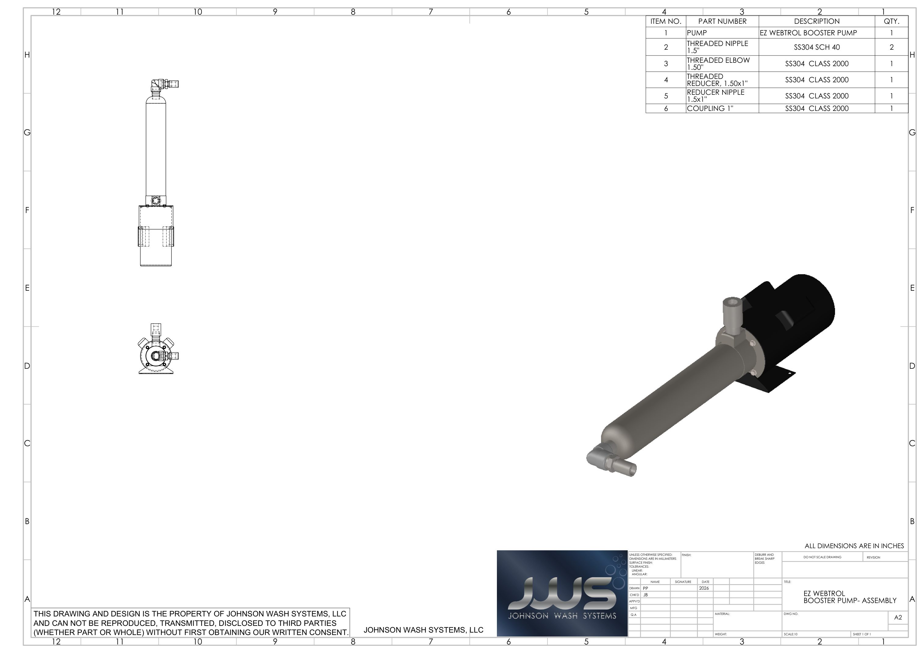 Pump assembly — G15B20T